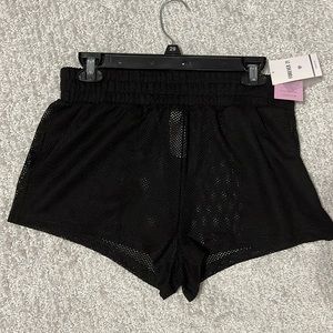 Forever 21 black mesh knit shorts